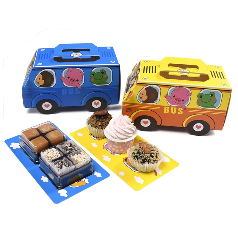 Food Snacks For School - 6PCS Gift Box Packaging Handle Cake