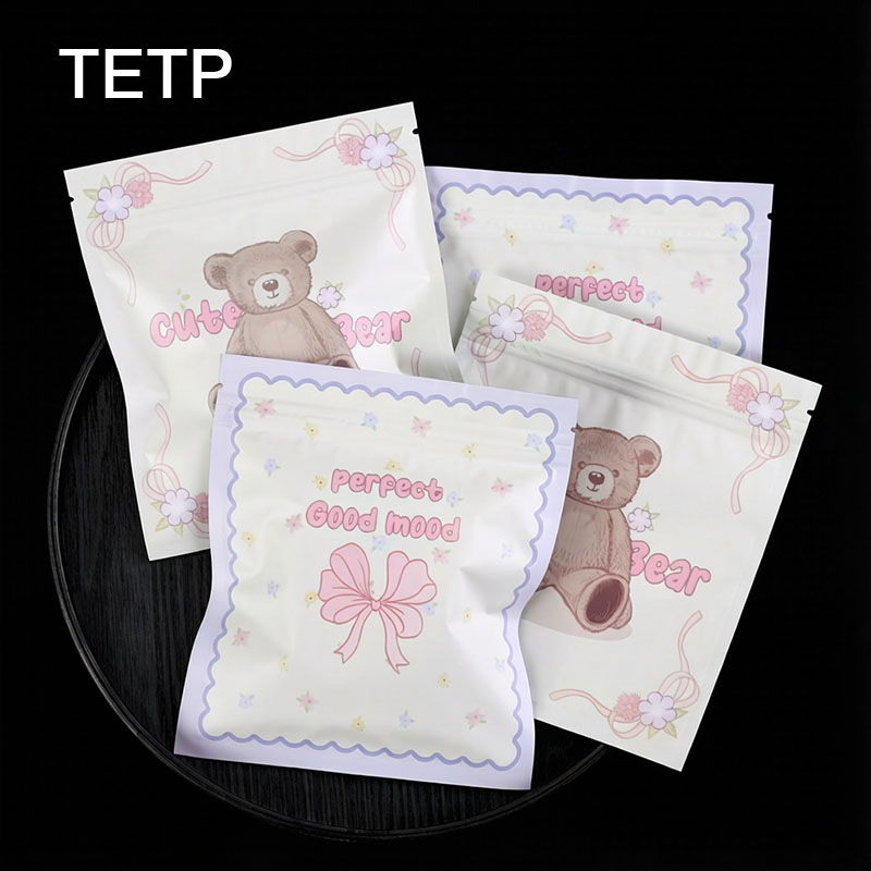 Food Snacks For School - TETP 100Pcs Cartoon Aluminum Foil Packaging