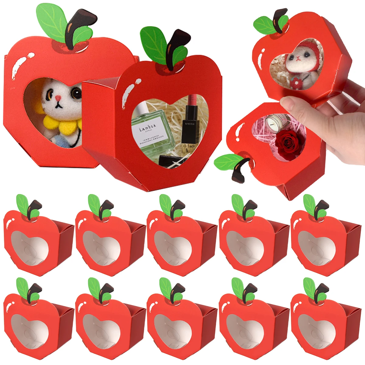 10/20Pcs Apple Window Candy Bo - Food Like Snacks 评论和价格