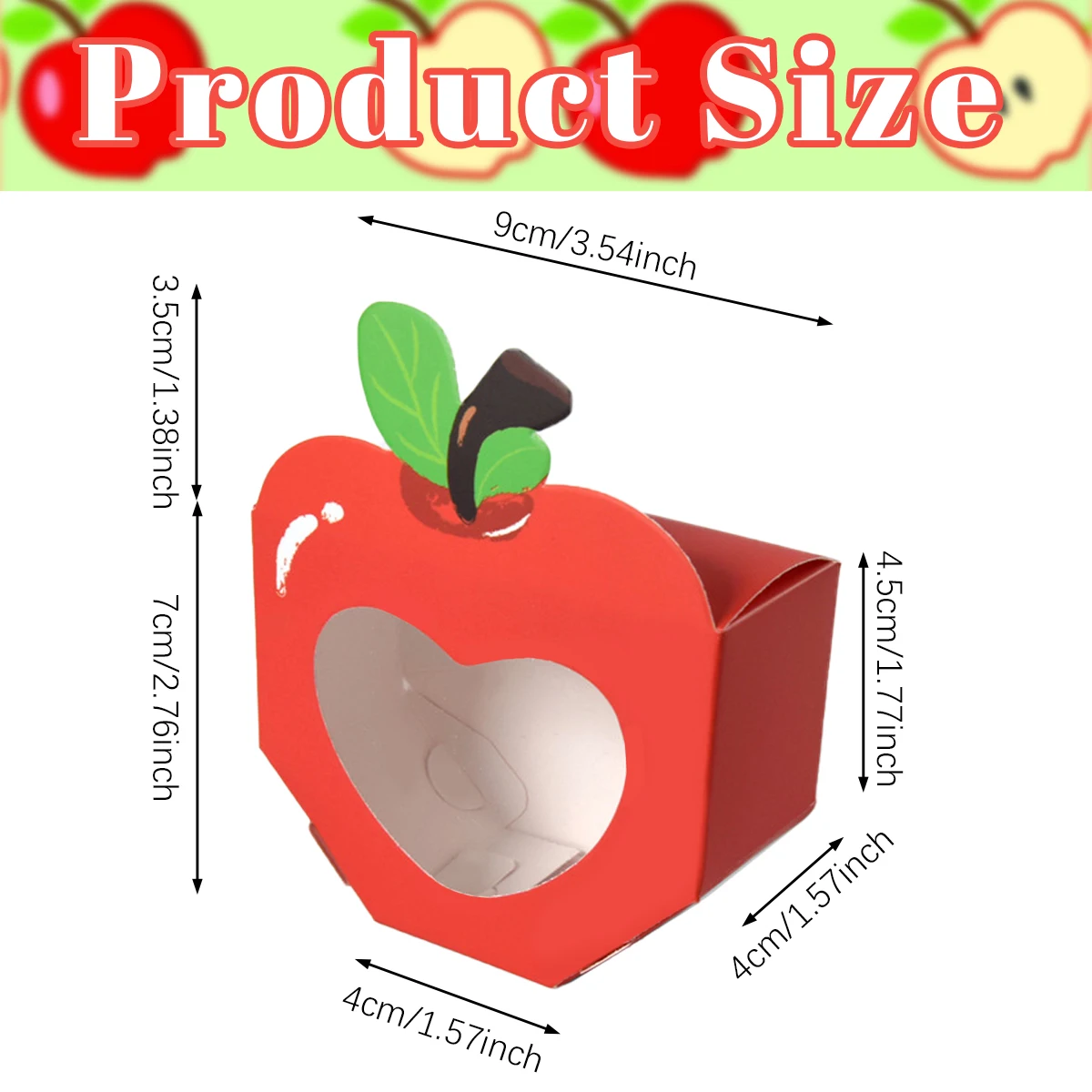 10/20Pcs Apple Window Candy Bo - Food Like Snacks 评论和价格