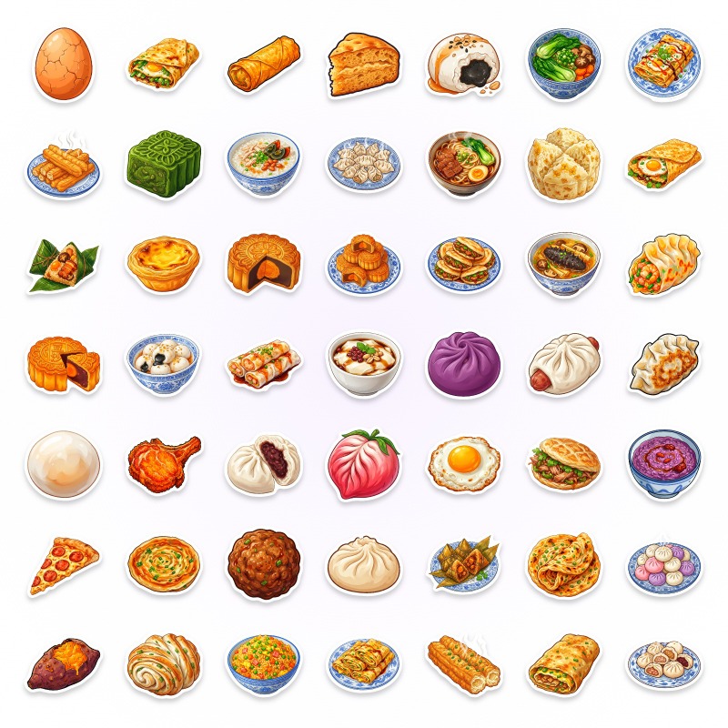 50pcs Chinese Food Diary, Non- - Food Like Snacks 评论和价格