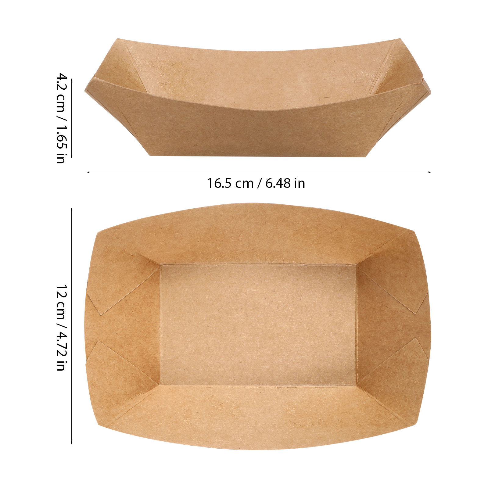 50Pcs Disposable Kraft Paper F - Food Snacks For Picnic 评论和价格
