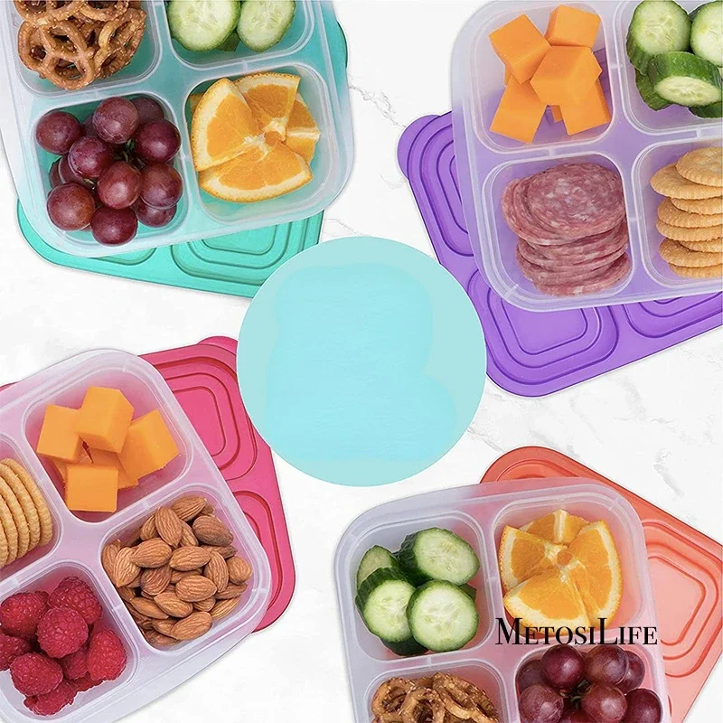Plastic Bento Snack Box Reusab - Food Snacks For School 评论和价格