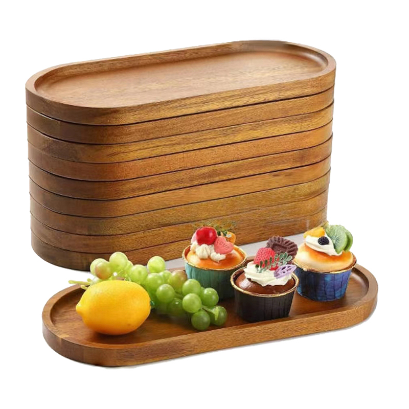 Tableware Solid Wood Food Tray - Food In Japanese Snacks 评论和价格