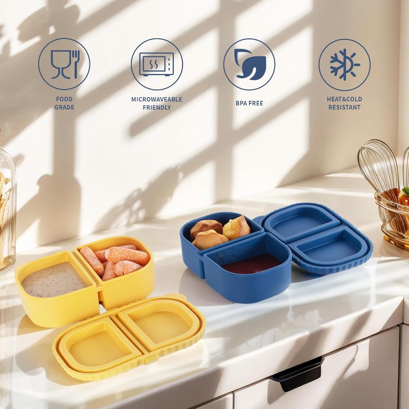 Reusable Silicone Snack Contai - Food Snacks For Picnic 评论和价格