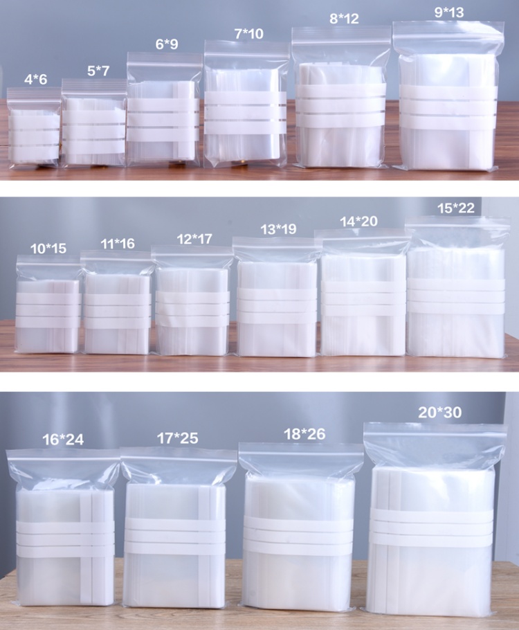 200PCS PE Clear Plastic Writin - Food Snacks For School 评论和价格