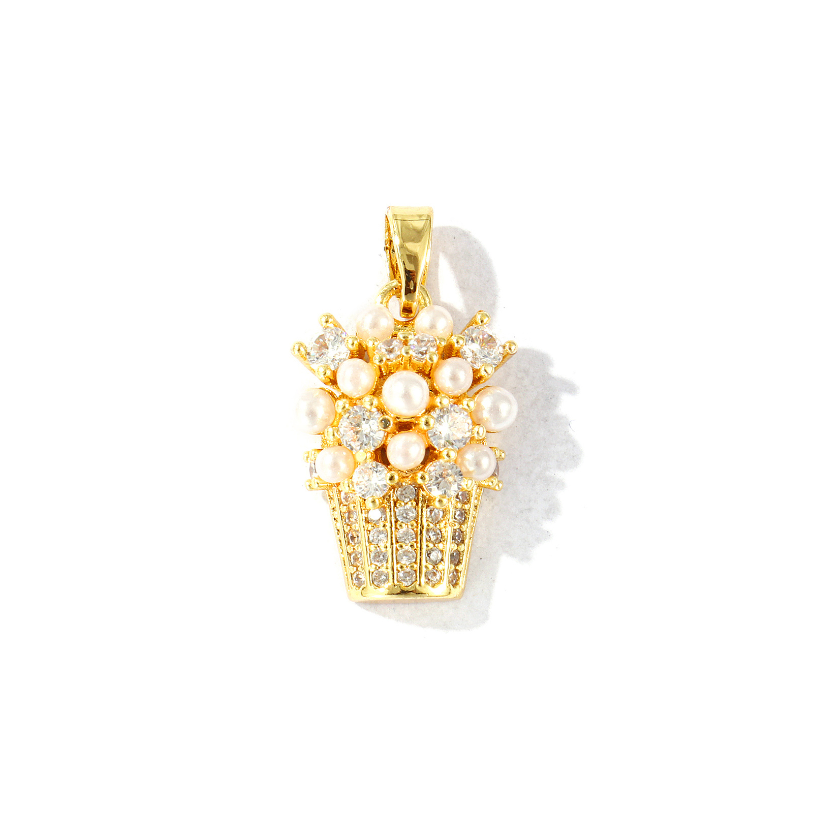 2 PCs Brass Charm Pendant 18K  - Foods X 评论和价格