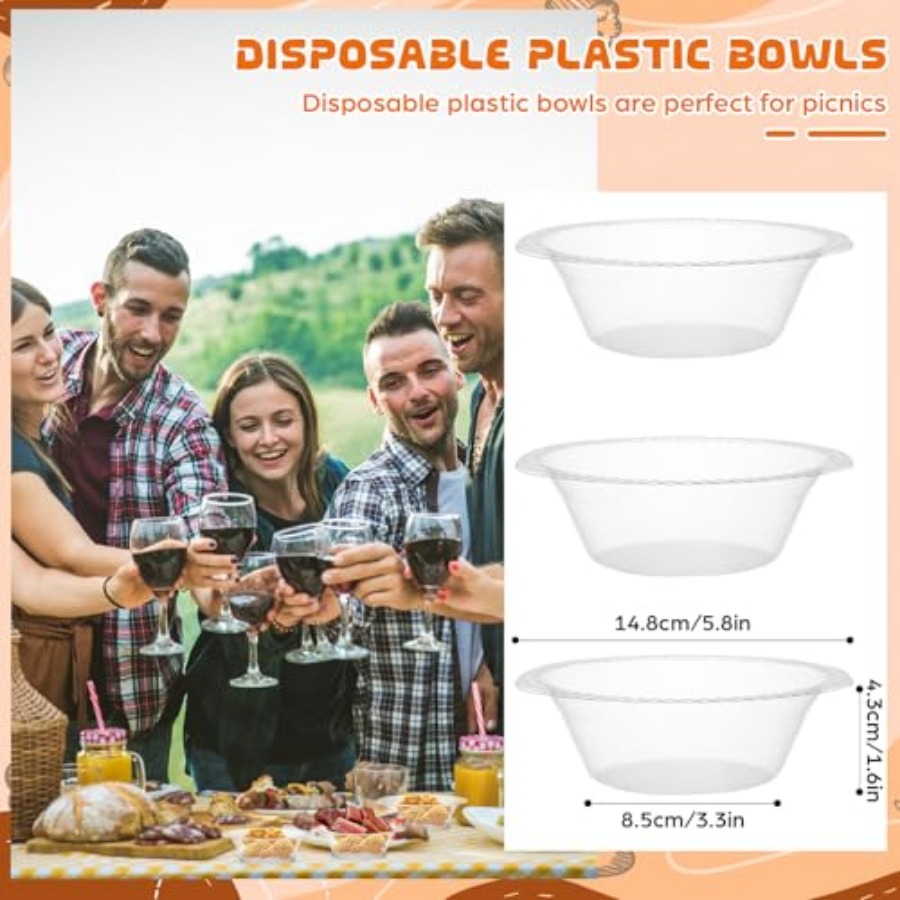 30 Pack 12 oz Disposable Plast - Food Snacks For Picnic 评论和价格
