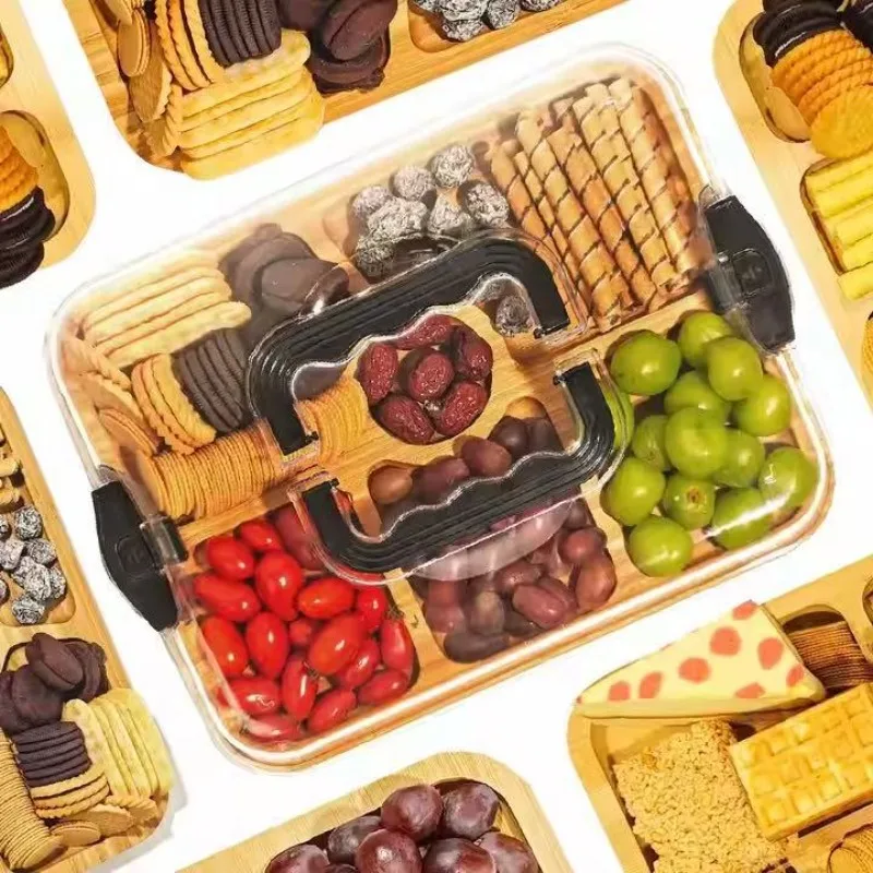 Wooden Cheese Board Snack Tray - Food Snacks For Camping 评论和价格