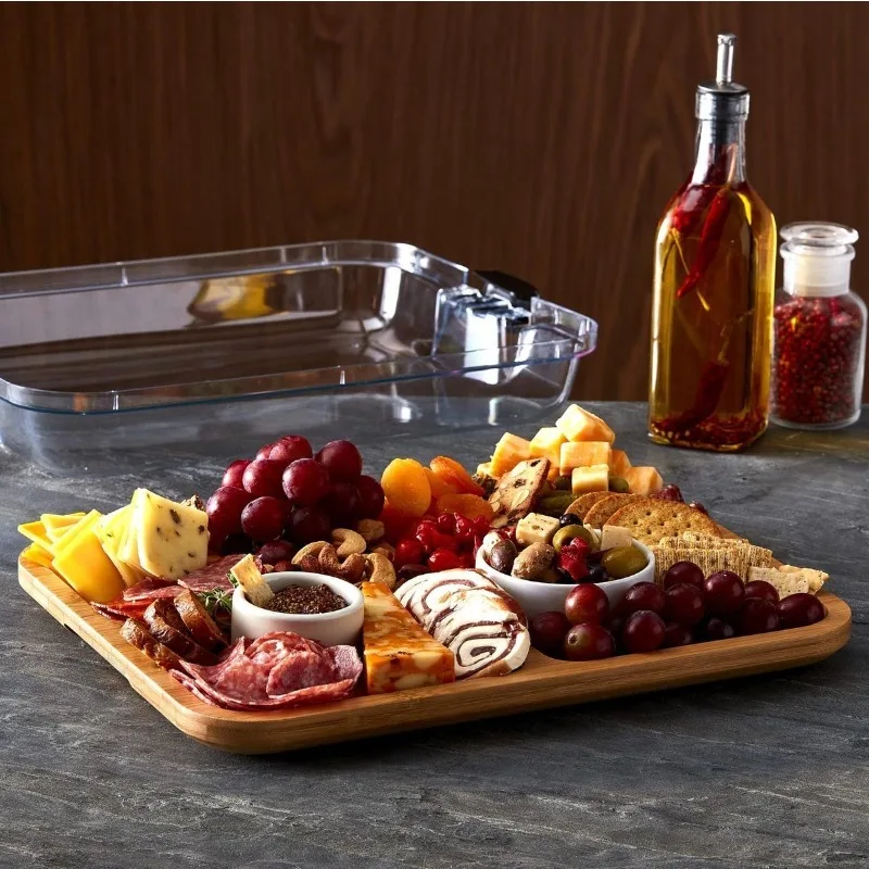Wooden Cheese Board Snack Tray - Food Snacks For Camping 评论和价格