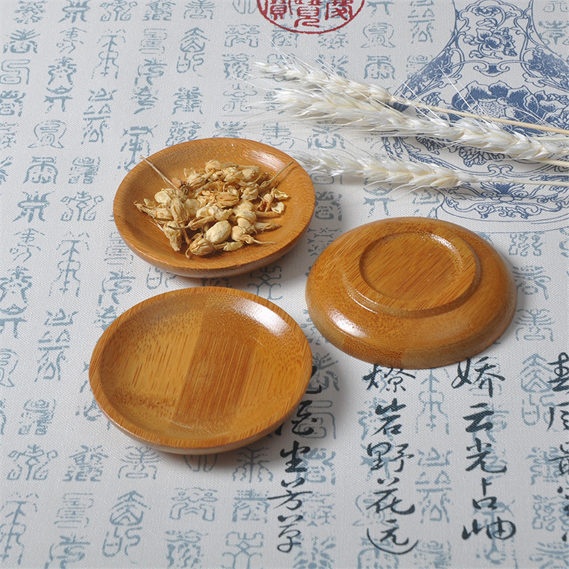100Pcs/Lot Bamboo Saucer Stora - Food Snacks Background 评论和价格