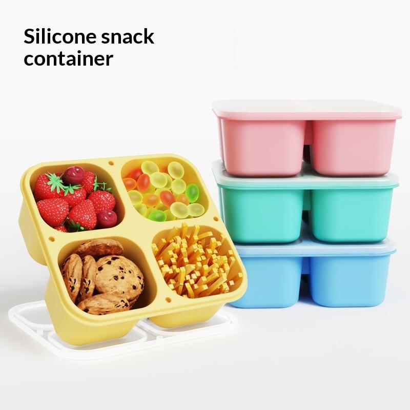 Food Grade Silicone Snack Box  - Food Snacks For School 评论和价格