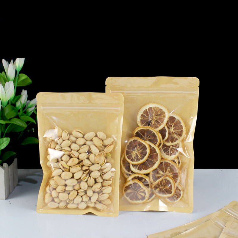 Brown One Side Clear Resealabl - Food Like Snacks 评论和价格