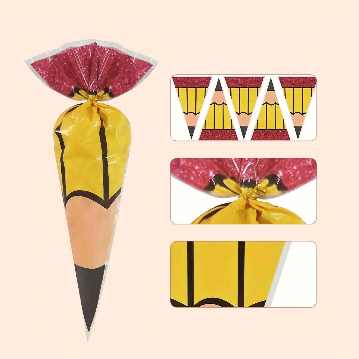 Back to School Pencil Cone Can - Food Like Snacks 评论和价格