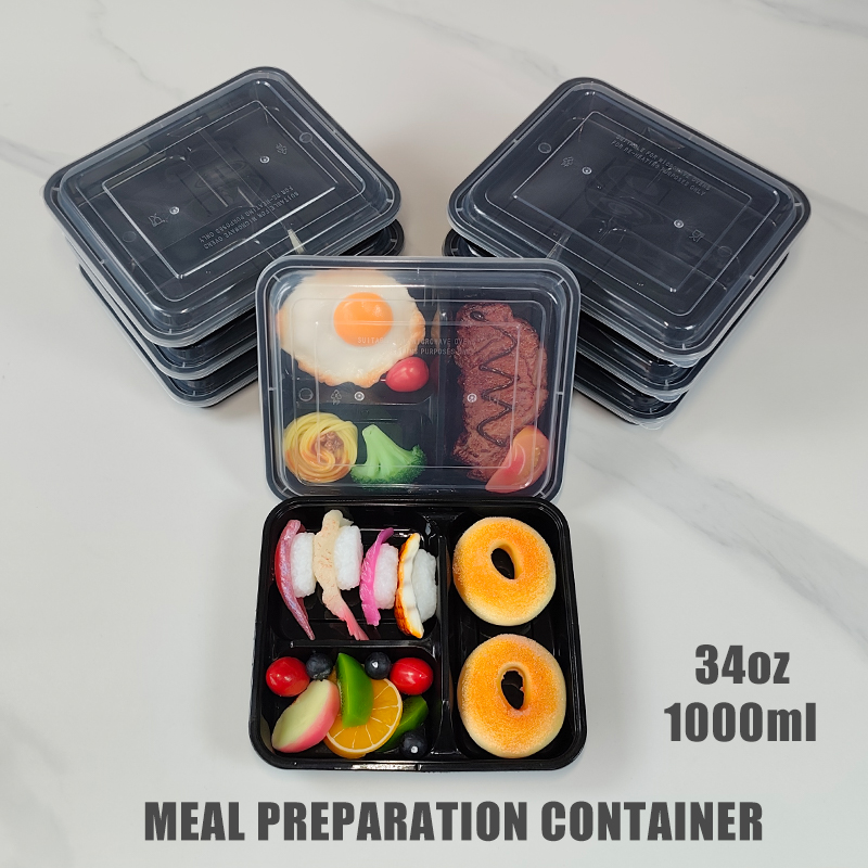 3-Compartment 34 Oz/1000 Ml, 1 - Food Snacks For Picnic 评论和价格